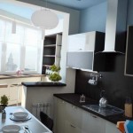 If you add a balcony to the kitchen-living room, you can also organize a dining room