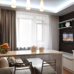 Another counter-table in the kitchen-living room in Khrushchev