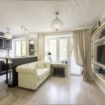Another suitable option for the interior of the kitchen dining room for a private house