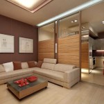 Part of the glass partition is opaque - a more intimate atmosphere is created in the living room area