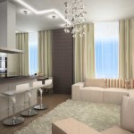 Another way of zoning a combined kitchen-dining room