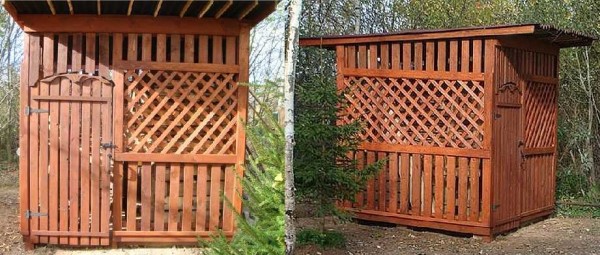 Beautiful woodshed for a summer residence
