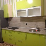 Often an apron for a kitchen made of MDF is made with the same pattern as the countertop.