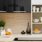 Option for decorating the working wall in the kitchen with MDF plates