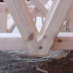 Fastening the beams under the crate