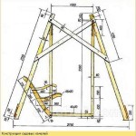 The second part of the drawing with the dimensions of the seats