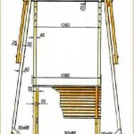 Working drawing with dimensions