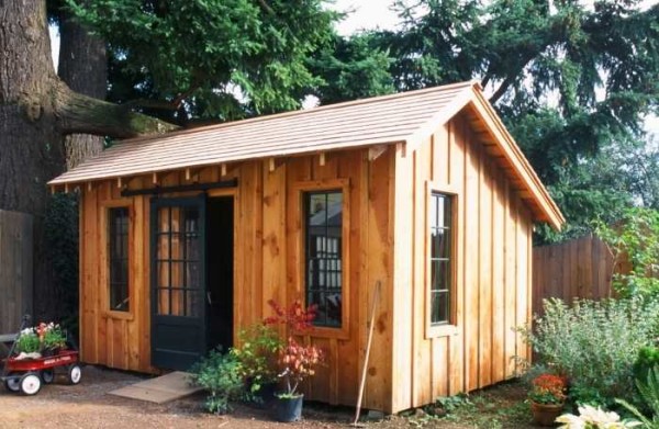 If desired, the barn can be made like a small house