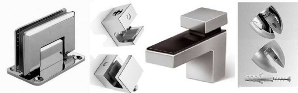 Some mounting options for glass (and not only) shelves