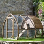 A little imagination and the chicken coop becomes a decoration of the site