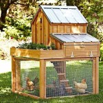 An option for those who have a small plot: 5-10 chickens can be made easily