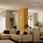 Uniform stylish design of different zones and separation by a standard partition