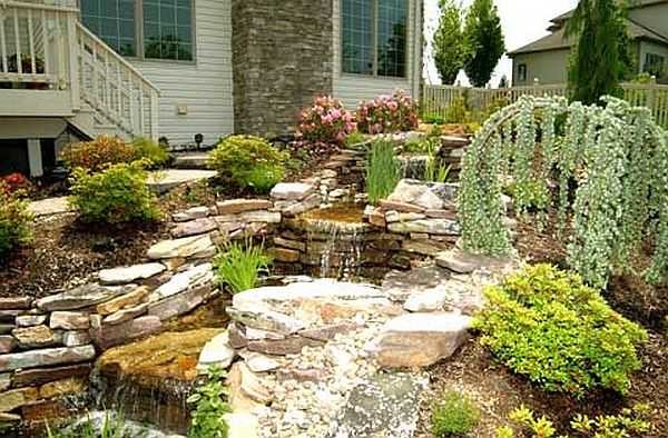 Stream - natural or artificial - looks very nice