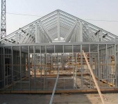 Assembled skeleton of a house from a special galvanized profile