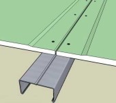Two sheets are joined exactly in the middle of the profile