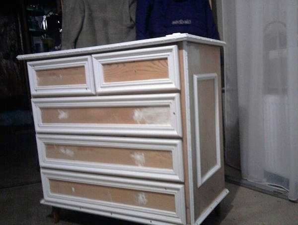 Moldings glued