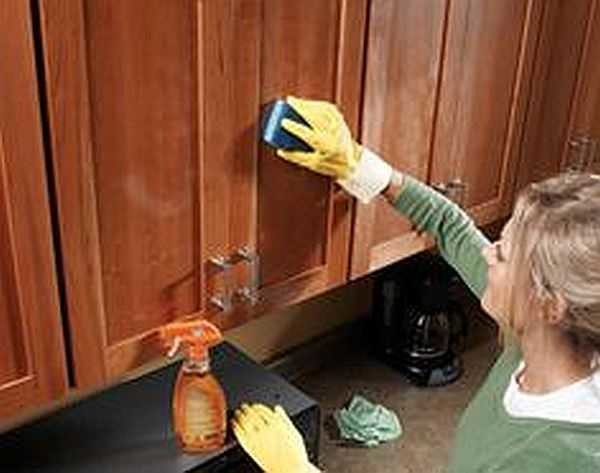 A hot sponge and orange oil cleaner will restore the shine of wood furniture