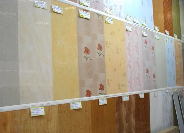A small part of the assortment of plastic panels