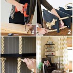 How to make a hanging shelf - graphic step by step instructions