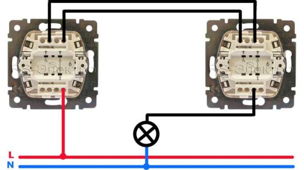 Disconnecting wires on the pass-through switch