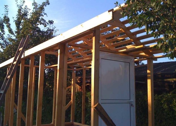 Assembled rafter system with crate