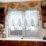 Another option for the Austrian curtains in the kitchen