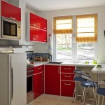 Roller blinds or Roman blinds in a small kitchen are the best option: they practically do not take up space