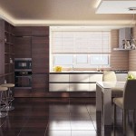 Darker and lighter shades - the interior is more aggressive, but deliberately chosen for the dining room