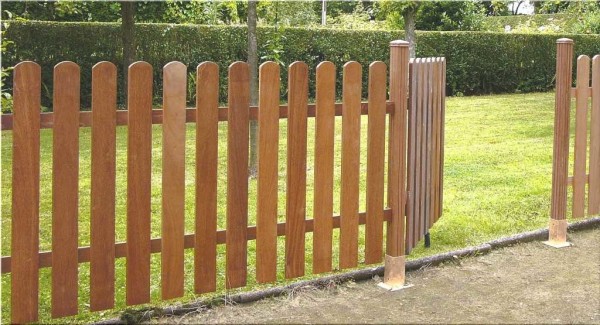 A picket fence is an option rather for a garden or indoor