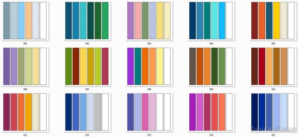 Table of compatible colors