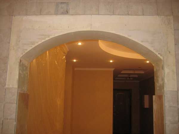 The putty arch looks like this