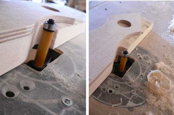 Milling a picket fence according to a template