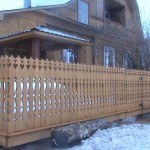 Beauty - carved wood fence