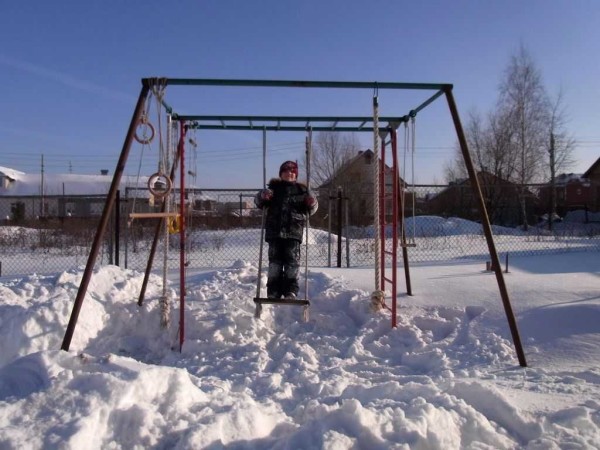 Older boys need a horizontal bar, rope and rings