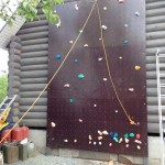 Training area for small climbers on the wall