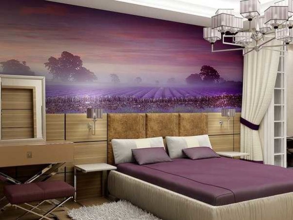 Choosing wallpaper, furniture and textiles, select in the same range