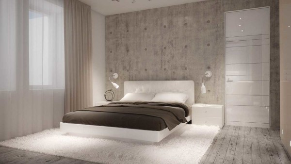 Minimalism in the design of the bedroom