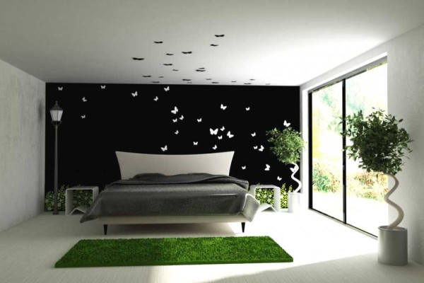 Bedroom in the style of minimalism