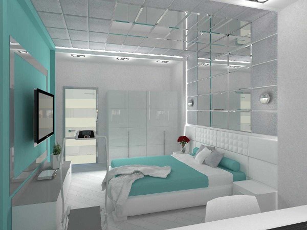 Accenting one of the walls is one of the latest trends in interior design.