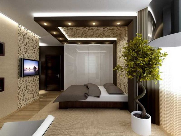 The men's bedroom is presented to many in a modern style, maybe even in a minimalist design.