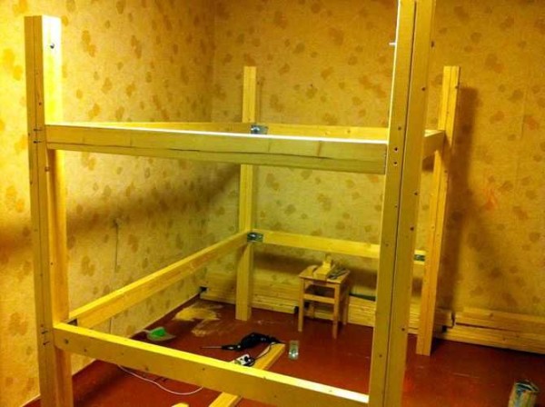 The frame is almost assembled
