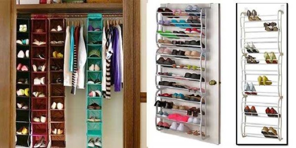 Storage systems for shoes in the dressing room