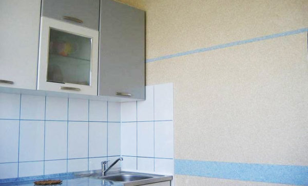 kitchen wall decoration with liquid wallpaper