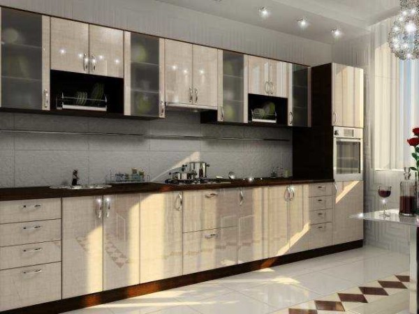 Glass inserts in wall cabinets