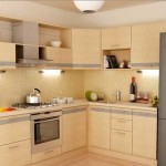 The facade of this kitchen unit is made of chipboard, laminated with oak veneer