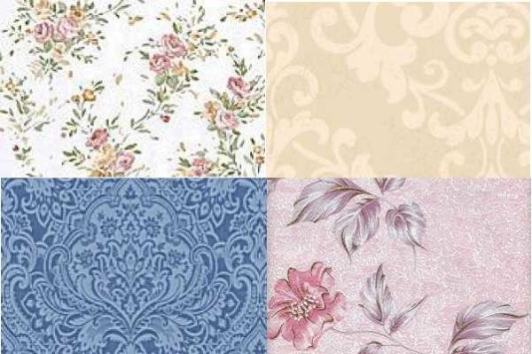 Paper wallpapers most often have some kind of pattern - of different types and sizes