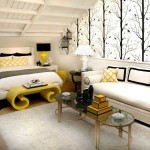 The accent is shifted to the triangular wall. Here the peculiarity of the layout is not hidden, but it is emphasized