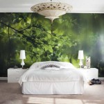 Natural motives in shades of green - according to the table of perceptions contribute to relaxation