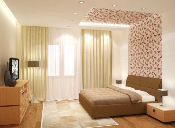 Blurring the edges between the wall and ceiling, visually making the room taller