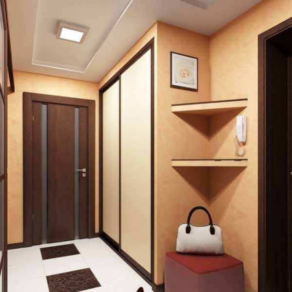 A wardrobe in the corner is a great way to make full use of the available space.